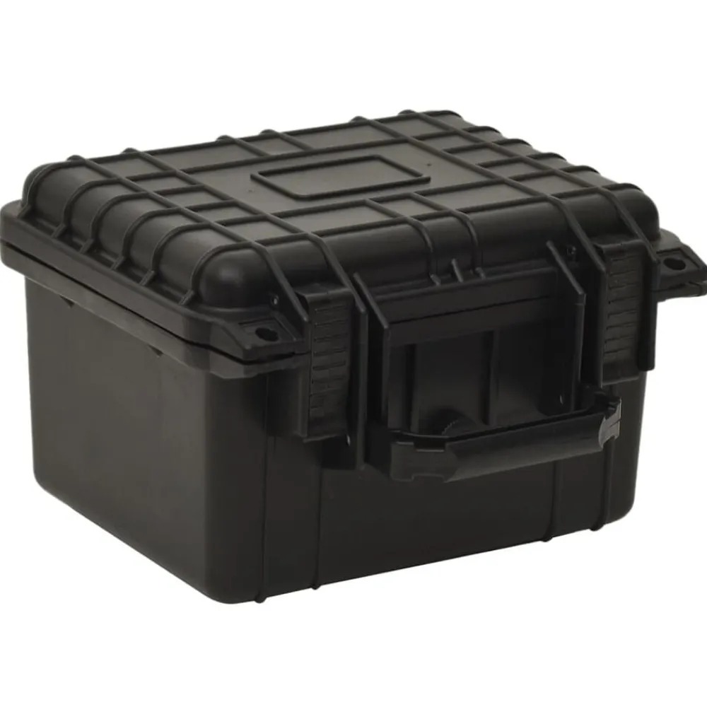 Appareils Photo-vidaXL Valise de vol portable Noir 27x25x18 cm PP
