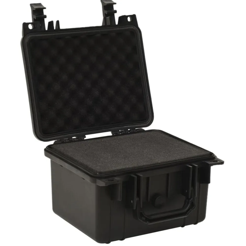 Appareils Photo-vidaXL Valise de vol portable Noir 27x25x18 cm PP