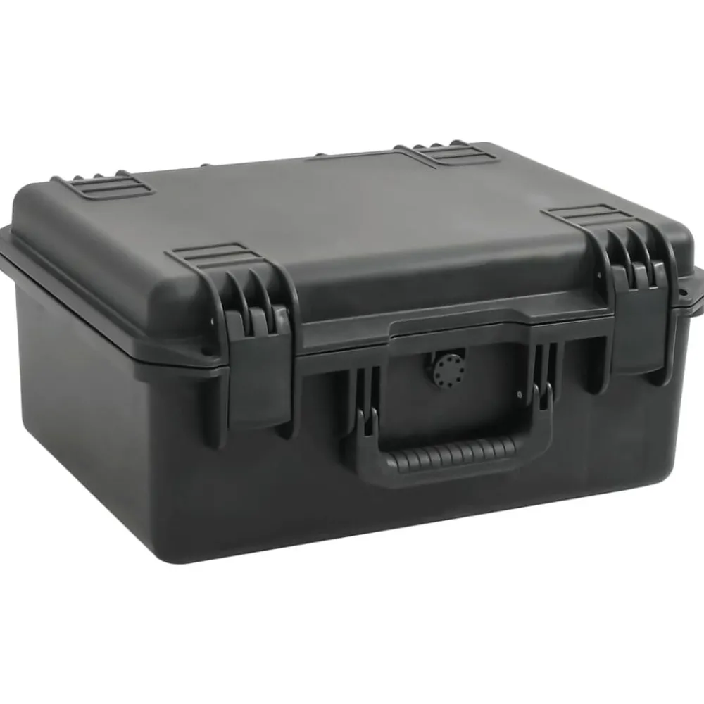 Appareils Photo-vidaXL Valise de vol portable Noir 49x38x23 cm PP