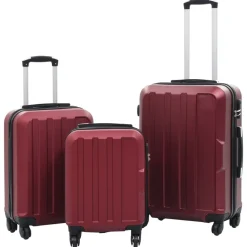 vidaXL Valise rigide 3 pcs ABS