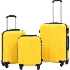 vidaXL Valise rigide 3 pcs ABS