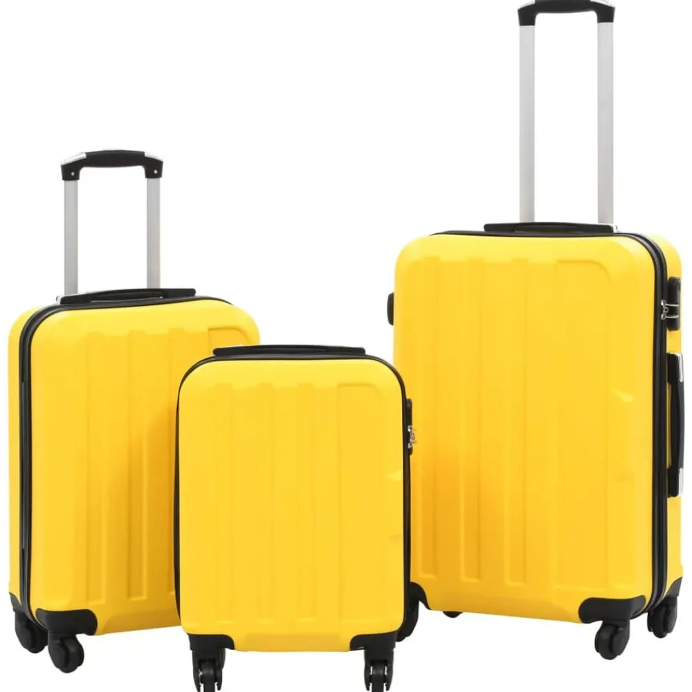 vidaXL Valise rigide 3 pcs ABS