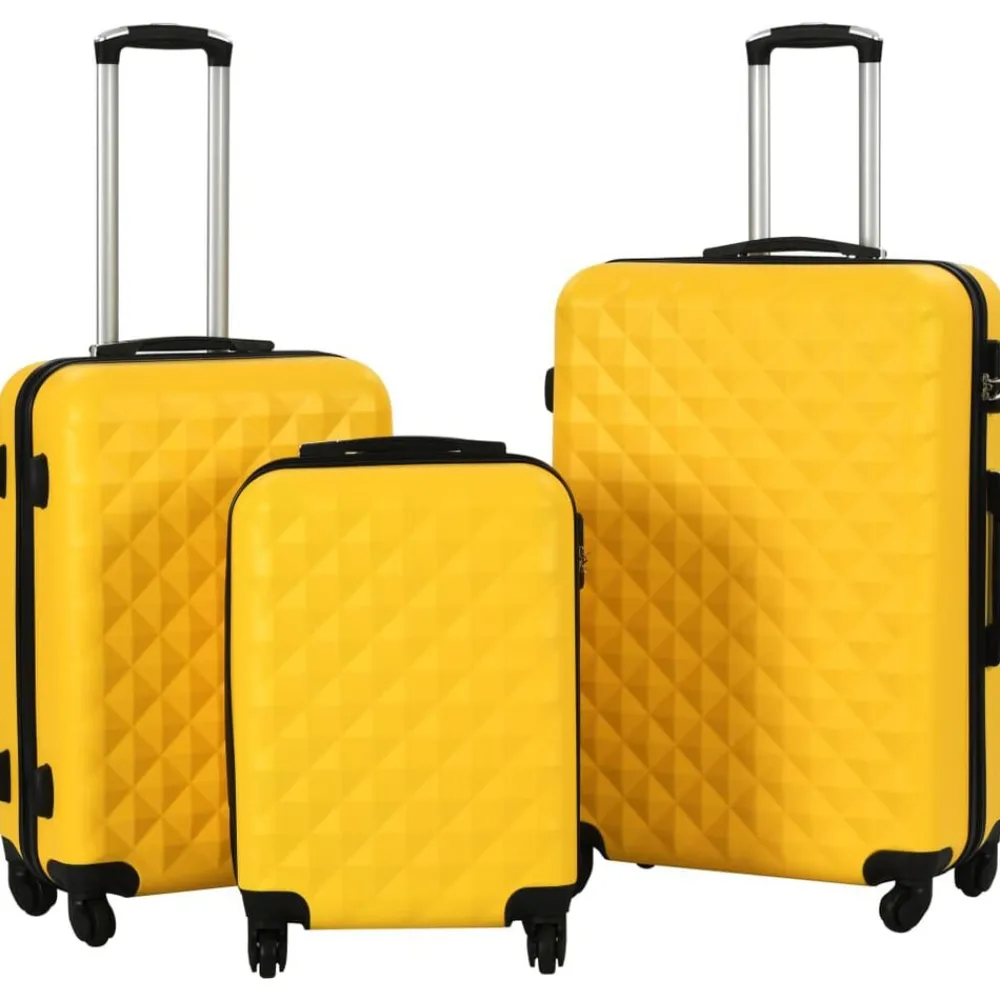vidaXL Valise rigide 3 pcs ABS