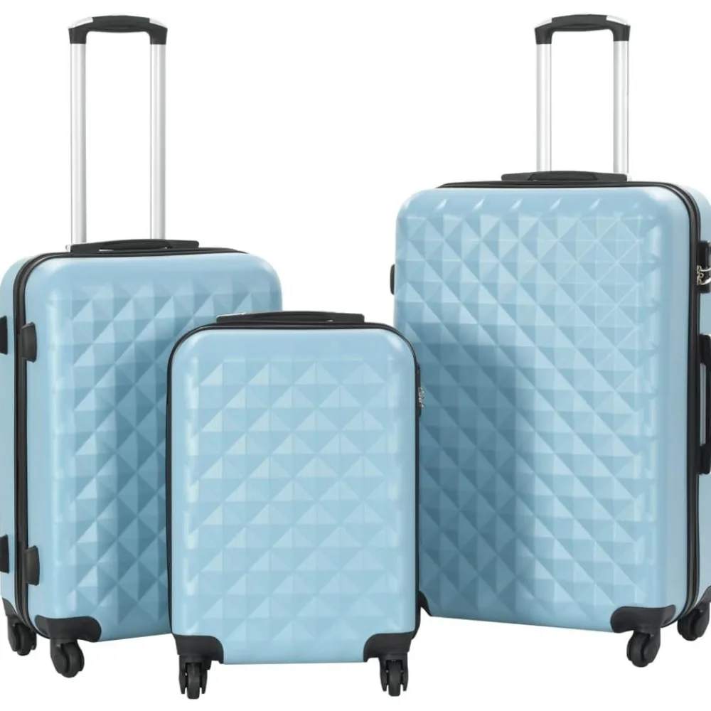 Bagages & Maroquinerie-vidaXL Valise rigide 3 pcs ABS Bleu