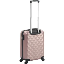 Bagages & Maroquinerie-vidaXL Valise rigide ABS doré rose