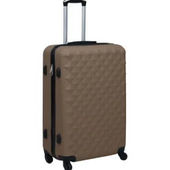 Bagages & Maroquinerie-vidaXL Valise rigide ABS Marron