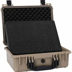 Appareils Photo-vidaXL Valise rigide Sable 40,5 x 33 x 17,5 cm Polypropylène et ABS