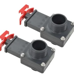 vidaXL Vanne de portail de piscine 2 pcs 1,5"