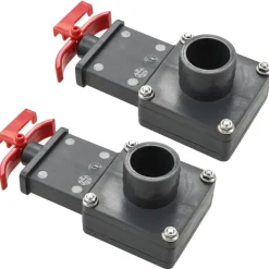 vidaXL Vanne de portail de piscine 2 pcs 1,5"