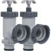 vidaXL Vannes à piston de piscine 2 pcs