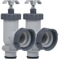 vidaXL Vannes à piston de piscine 2 pcs