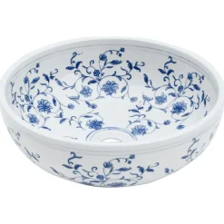 vidaXL Vasque à poser rond Φ41x14 cm céramique