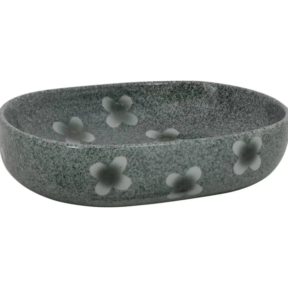 Plomberie-vidaXL Vasque à poser ovale 59x40x14 cm céramique Bleu