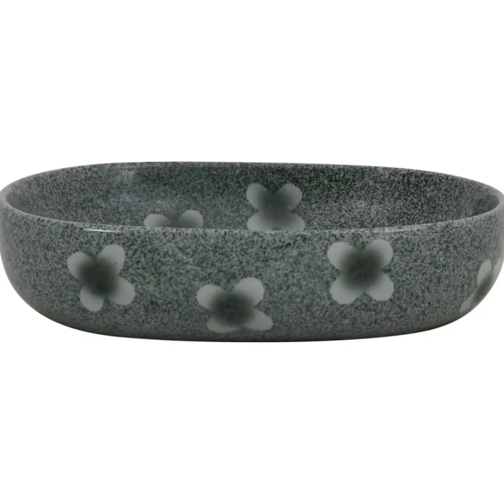 Plomberie-vidaXL Vasque à poser ovale 59x40x14 cm céramique Bleu