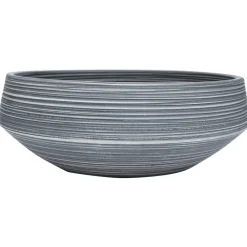 vidaXL Vasque à poser gris rond Φ41x14 cm céramique