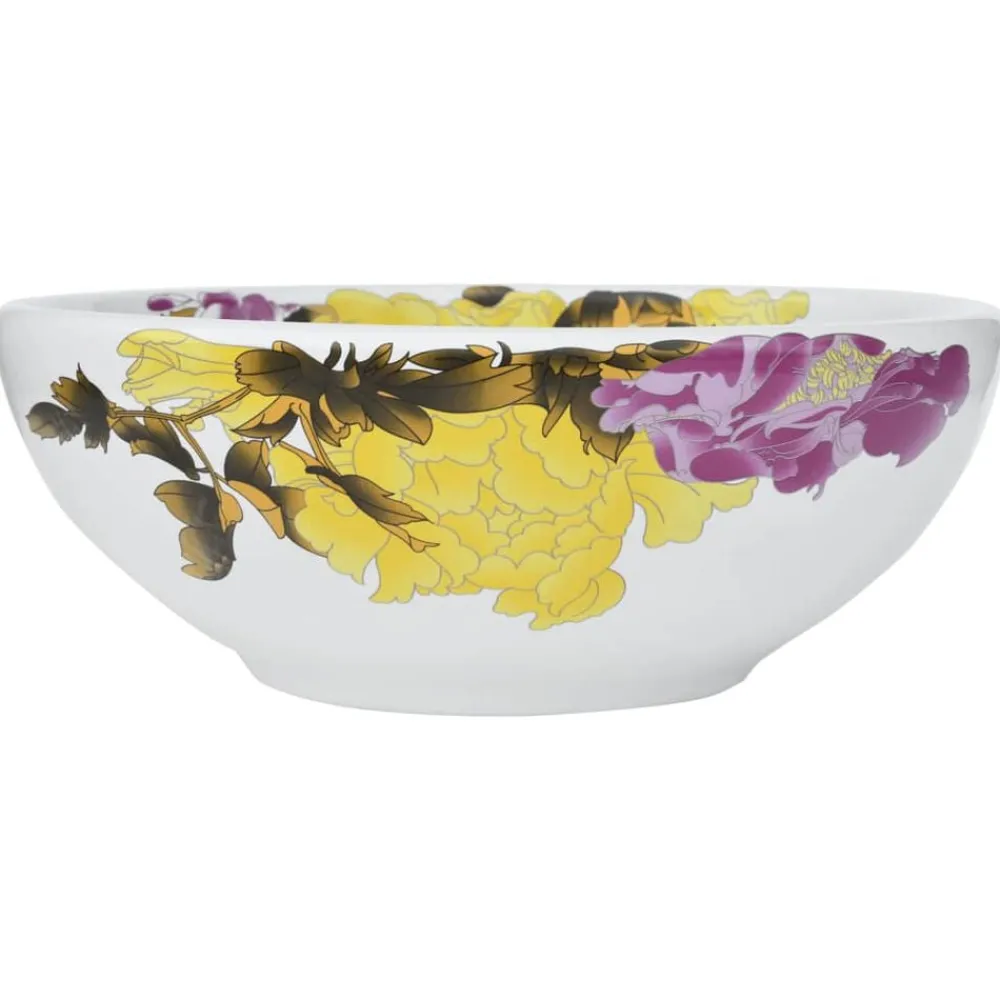 vidaXL Vasque à poser multicolore rond Φ41x14 cm céramique