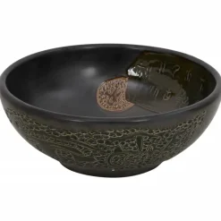 vidaXL Vasque à poser rond Φ41x14 cm céramique