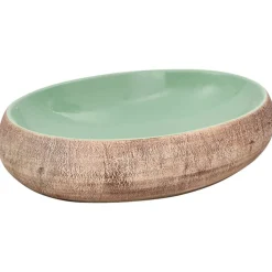 vidaXL Vasque à poser ovale 59x40x15 cm céramique
