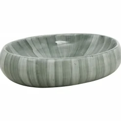 vidaXL Vasque à poser ovale 59x40x15 cm céramique