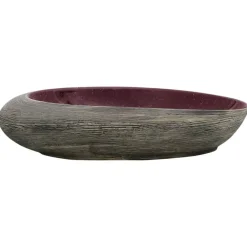 vidaXL Vasque à poser et gris ovale 59x40x14 cm céramique