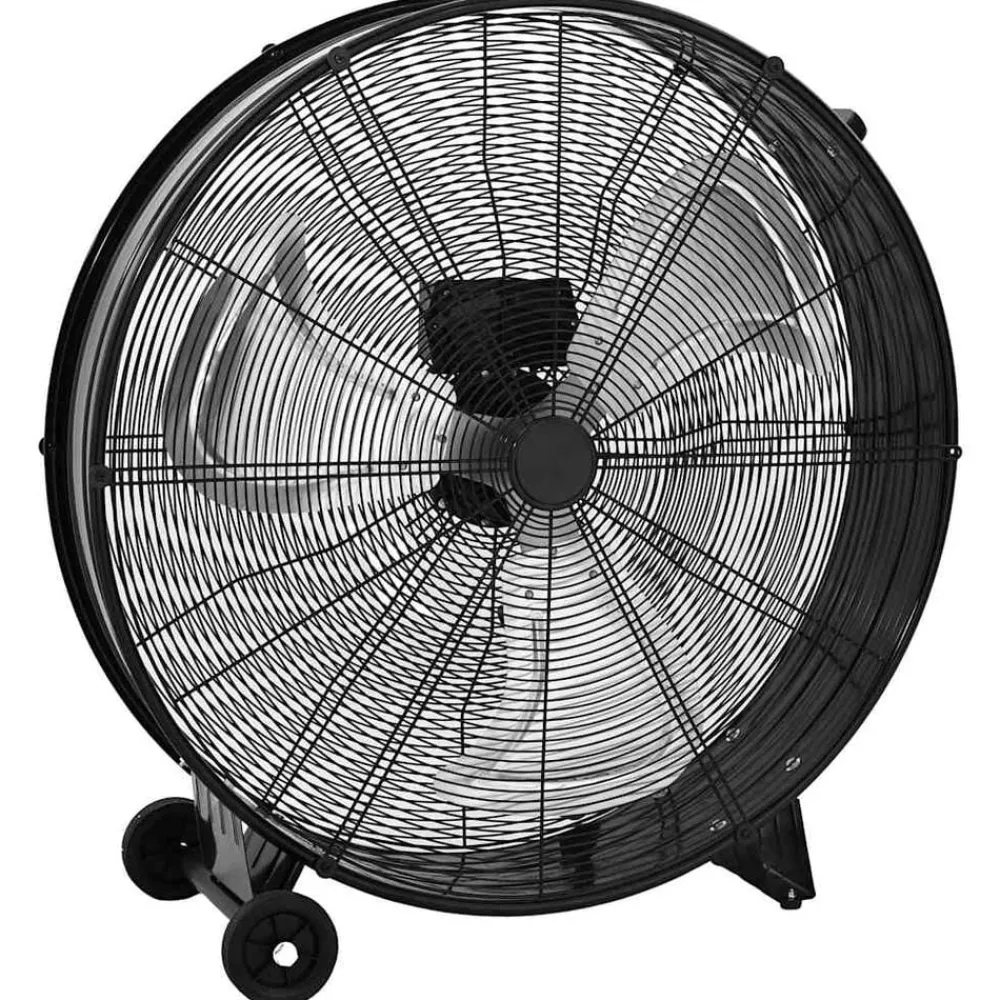 vidaXL Ventilateur à tambour industriel 77 cm 187,7 W Noir