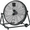 vidaXL Ventilateur à tambour industriel 60 cm 172,5 W Noir