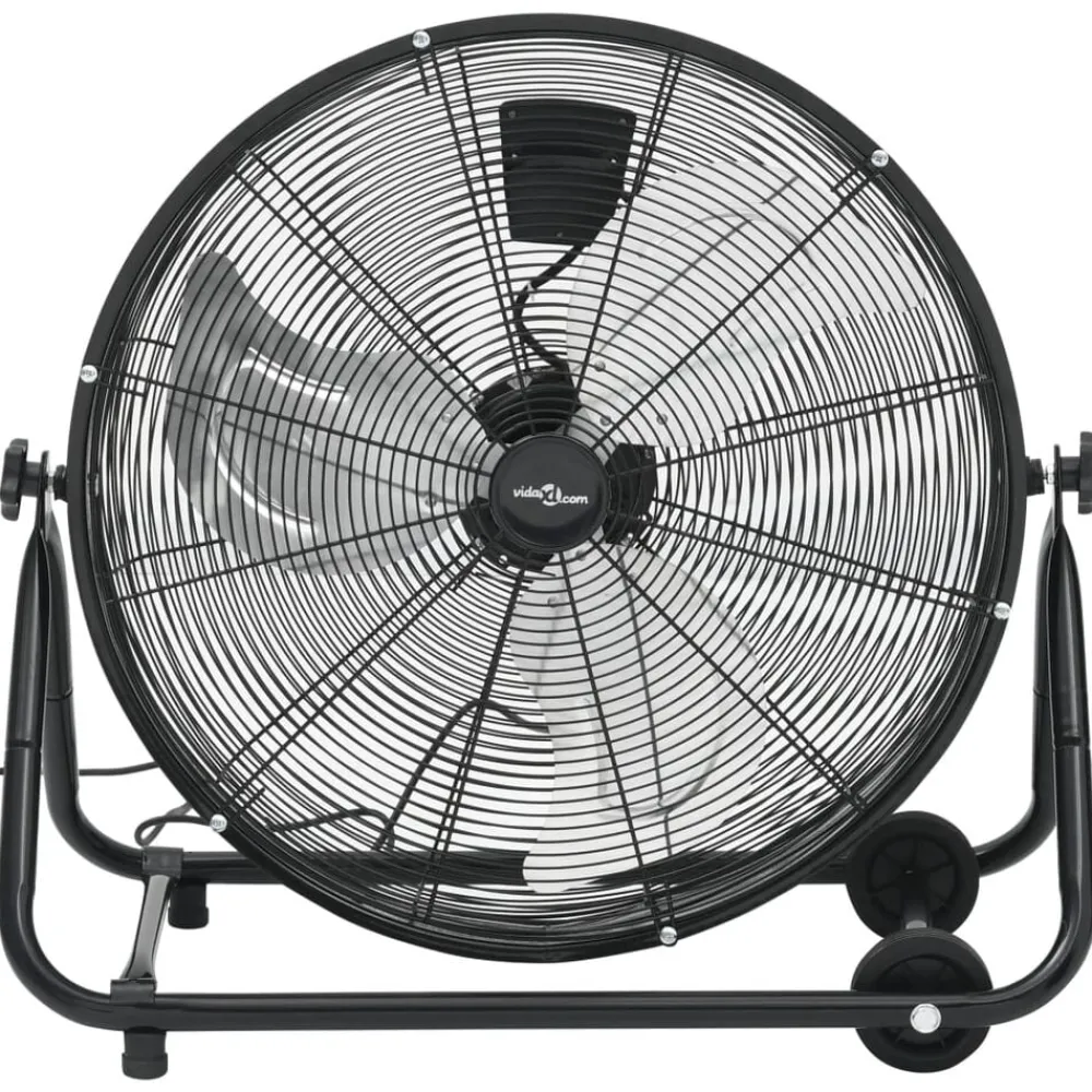 vidaXL Ventilateur à tambour industriel 60 cm 172,5 W Noir