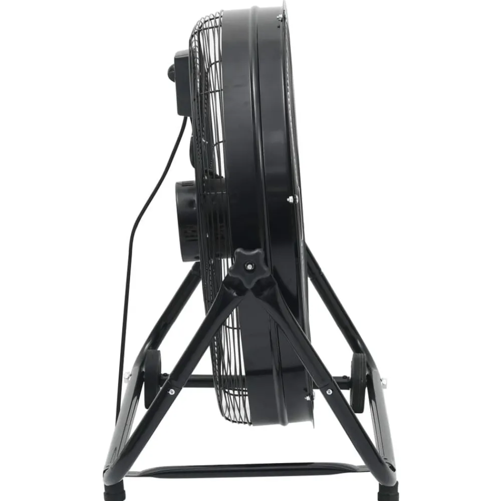vidaXL Ventilateur à tambour industriel 60 cm 172,5 W Noir