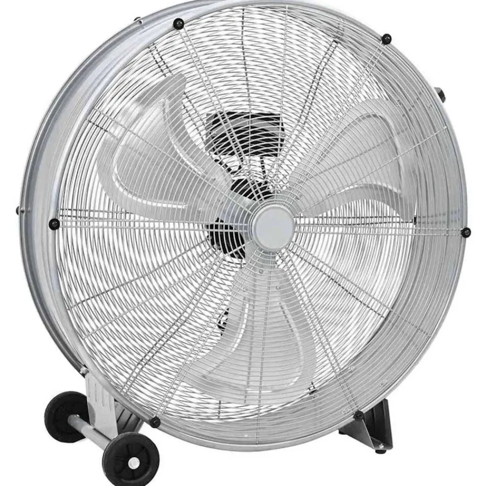 vidaXL Ventilateur tambour avec roue Argenté 79 x 37 x 82 cm Aluminium