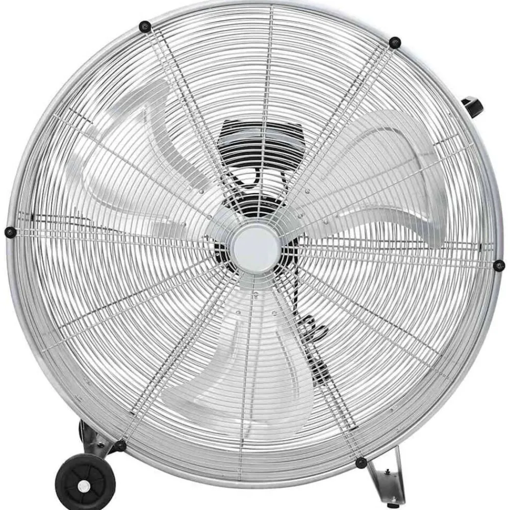 vidaXL Ventilateur tambour avec roue Argenté 79 x 37 x 82 cm Aluminium