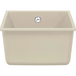 vidaXL Évier 370 x 460 mm 80% Quartz et 20% Résine