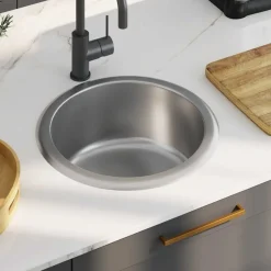 vidaXL Évier de cuisine avec crépine et piège Acier inoxydable