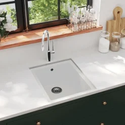 vidaXL Évier de cuisine avec trou de trop-plein Granit