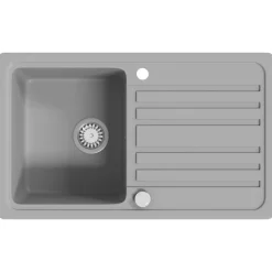 vidaXL Évier de cuisine en granite avec égouttoir réversible