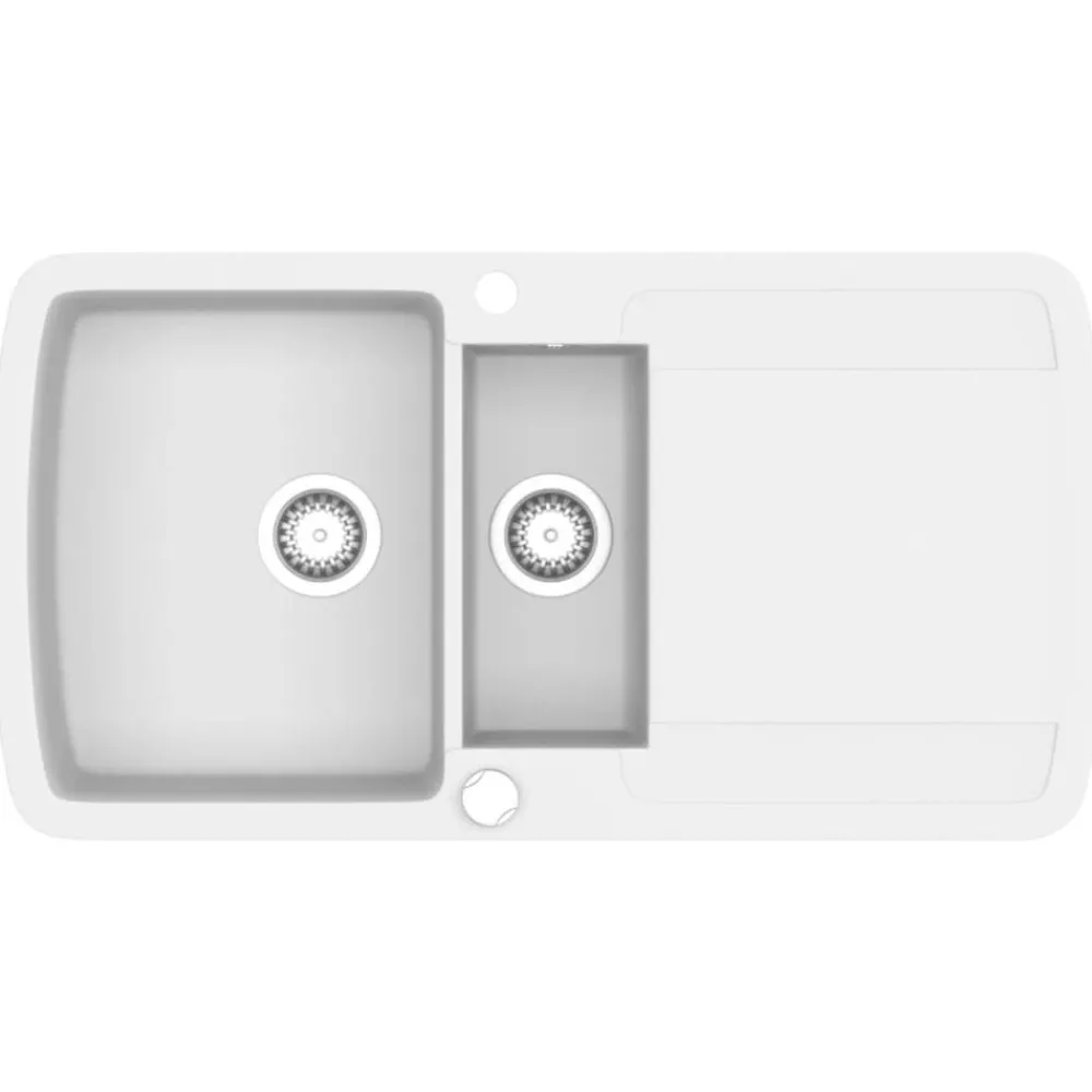 vidaXL Évier de cuisine Granit Double lavabo