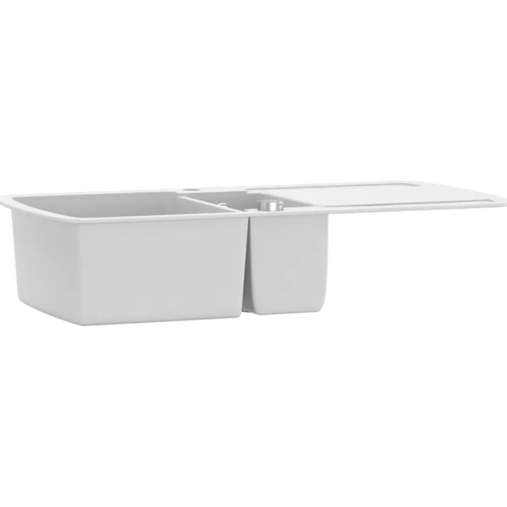 vidaXL Évier de cuisine Granit Double lavabo