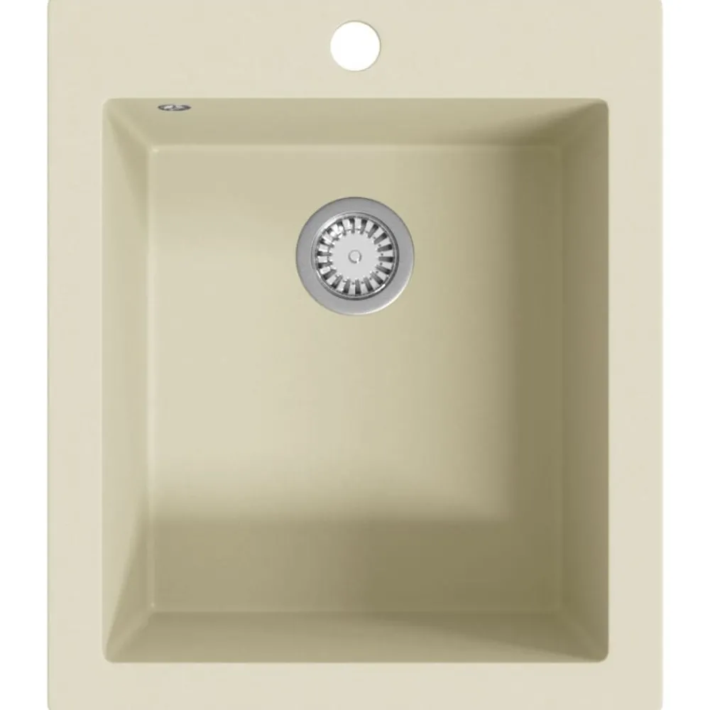 vidaXL Évier de cuisine Granit Seul lavabo
