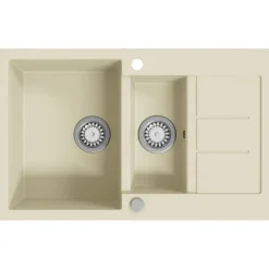 vidaXL Évier de cuisine Granit Double lavabo