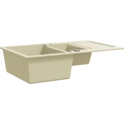 vidaXL Évier de cuisine Granit Double lavabo