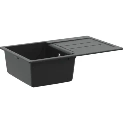 vidaXL Évier 780 x 500 mm 80% Quartz et 20% Résine