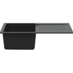 vidaXL Évier 780 x 500 mm 80% Quartz et 20% Résine