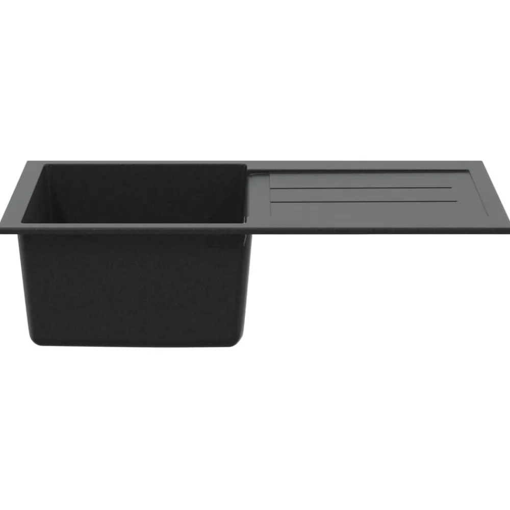 vidaXL Évier 780 x 500 mm 80% Quartz et 20% Résine