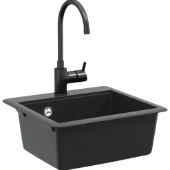 vidaXL Évier 470 x 440 mm Granite