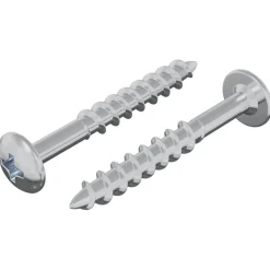 Accessoires De Quincaillerie-vidaXL Vis 2 pcs Argenté 9,8 x 35 mm Fer