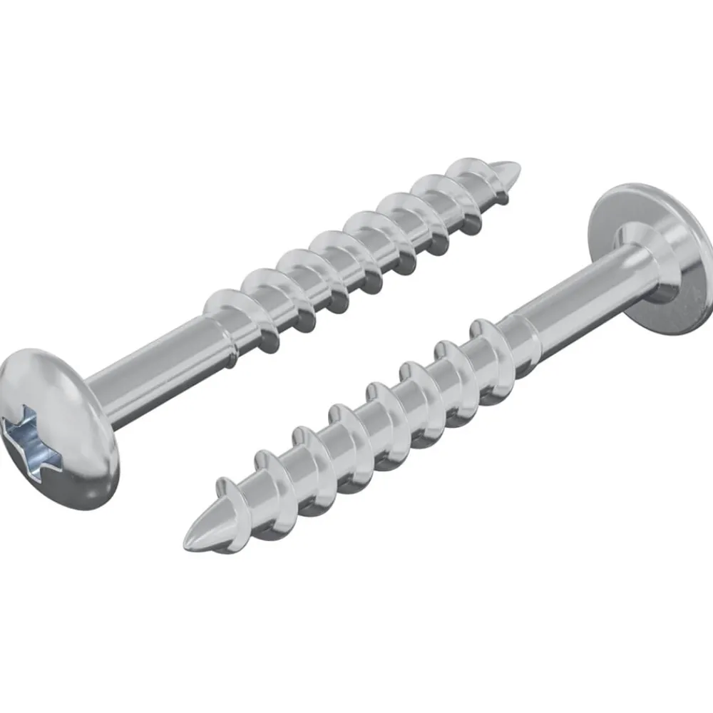 Accessoires De Quincaillerie-vidaXL Vis 2 pcs Argenté 9,8 x 35 mm Fer