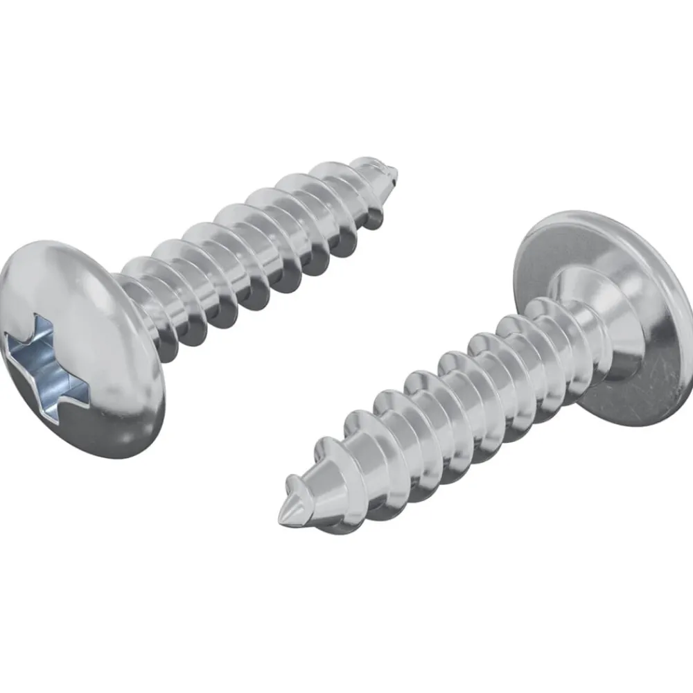 Accessoires De Quincaillerie-vidaXL Vis 2 pcs Argenté M4 x 16 mm Acier