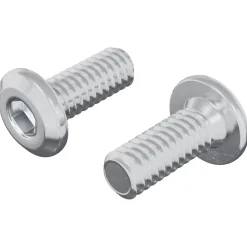 Accessoires De Quincaillerie-vidaXL Vis à Tête Bloquée 2 pcs Argenté M6 x 15 mm Acier