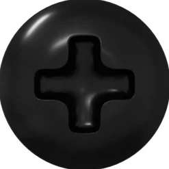 vidaXL Vis de manchon 2 pcs Noir M4 x 10 mm Acier
