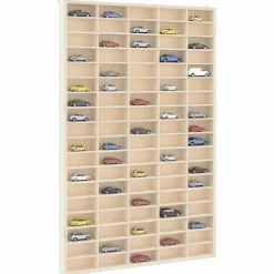 vidaXL Vitrine de collection en bois avec 90 compartiments 50,5 x 4,5 x 79 cm