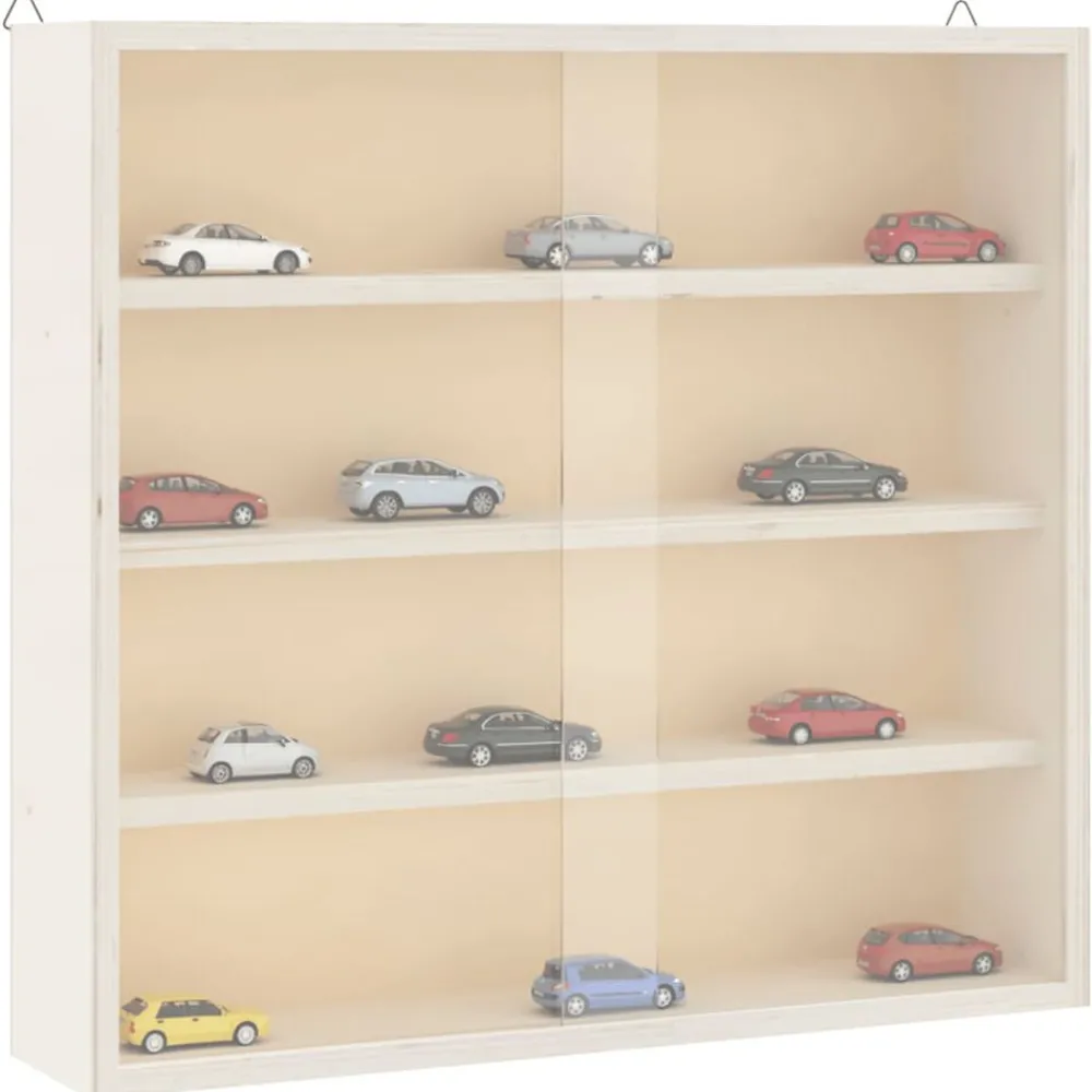 vidaXL Vitrine de collection en bois avec portes 40x8,5x37cm